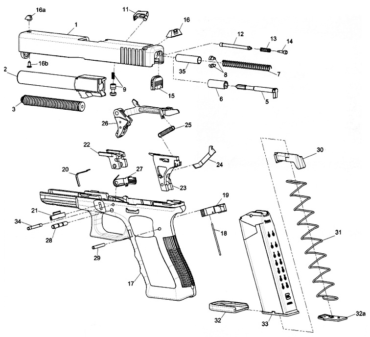 Glock 19 Gen 4 Parts Diagram Reviewmotors.co