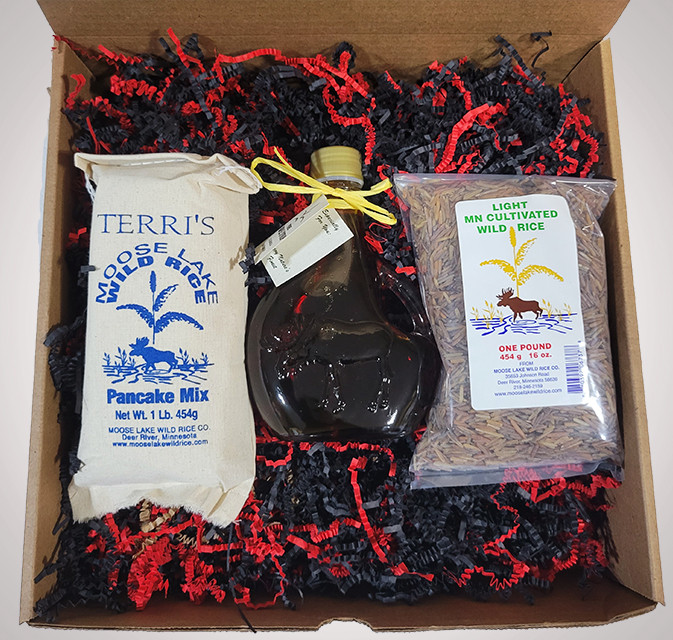 Light Colored MN Cultivated Wild Rice Gift Box - Moose Lake Wild Rice