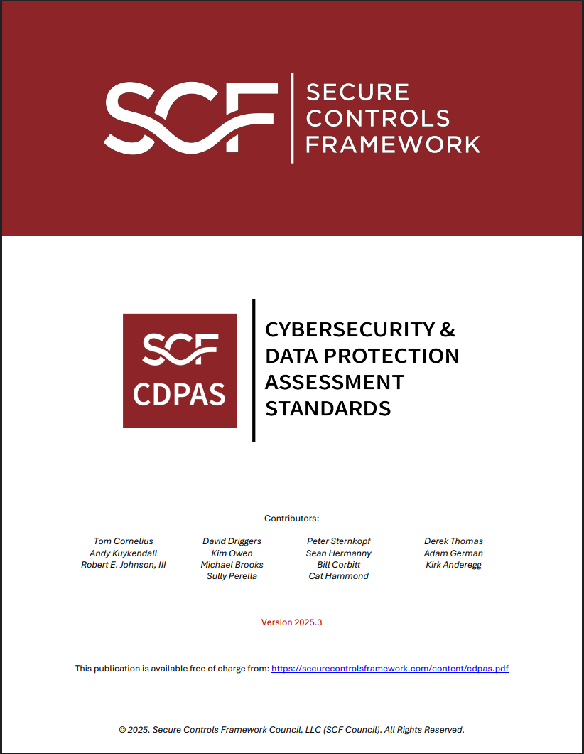 scf cybersecurity & data privacy assessment standards cdpas scf cybersecurity & data privacy assessment standards