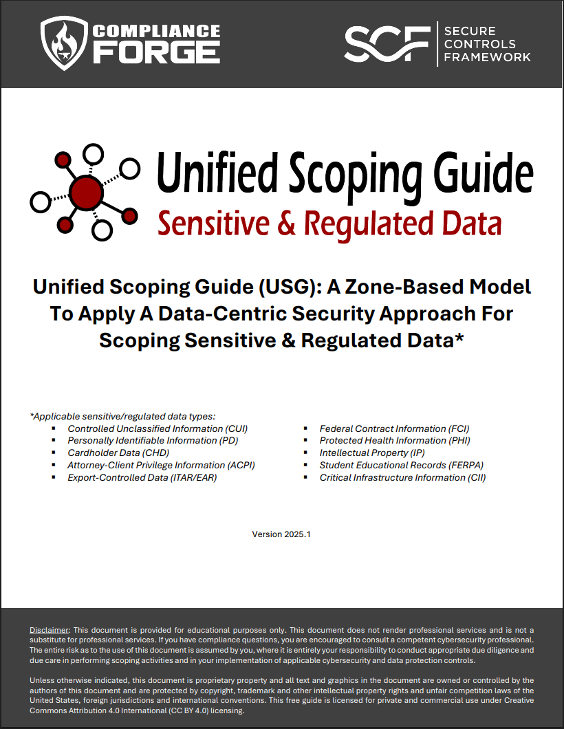 Unified Scoping Guide | CUI Scoping Guide | CMMC Scoping Guide | NIST 800-171 Scoping Guide