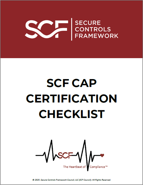 SCF CAP Certification Checklist