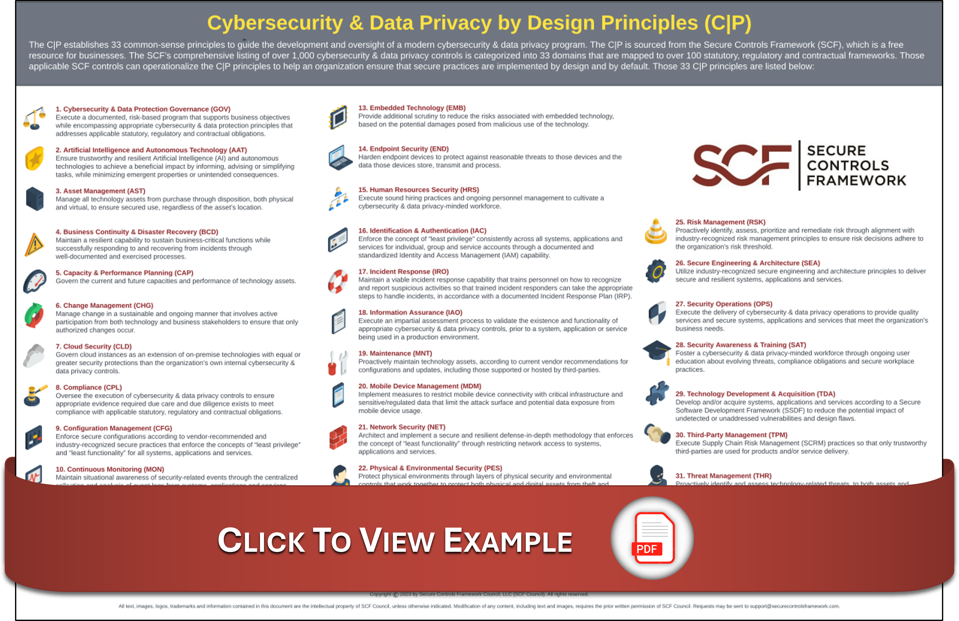 SCF domains and principles