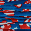 PATRIOTIC HEARTS SOFT PLUSH 50X60IN BLANKET