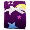 MOON & STARS (PURPLE) SOFT PLUSH 50X60IN BLANKET