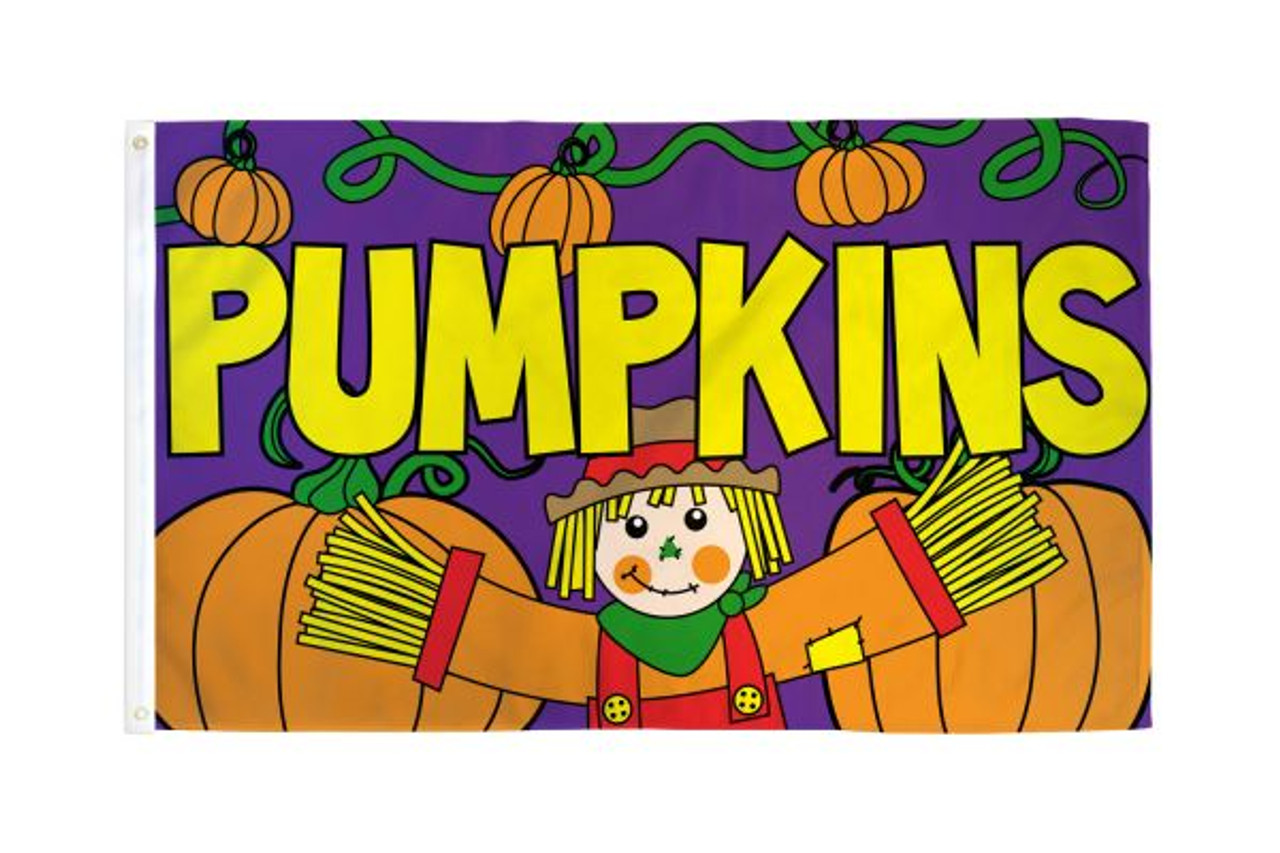 PUMPKINS FLAG 3X5FT POLY