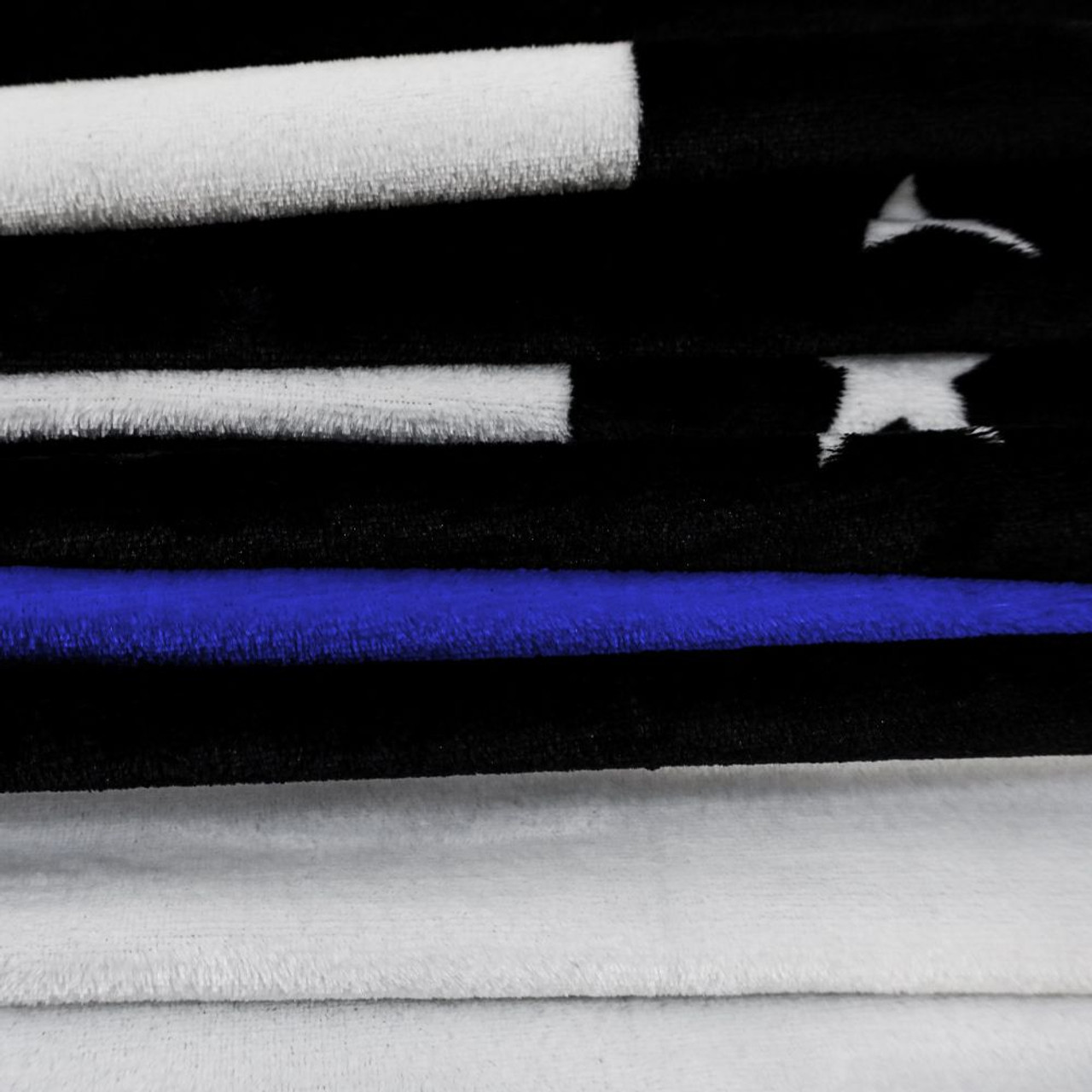 THIN BLUE LINE SOFT PLUSH 50X60IN BLANKET