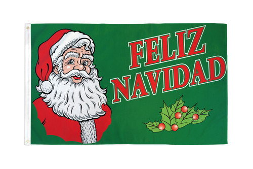 Feliz Navidad Flag 3x5ft Poly