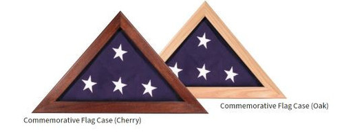 Commemorative Flag Case - Cherry Wood