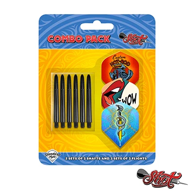 Shot combo set containing dart accessories.