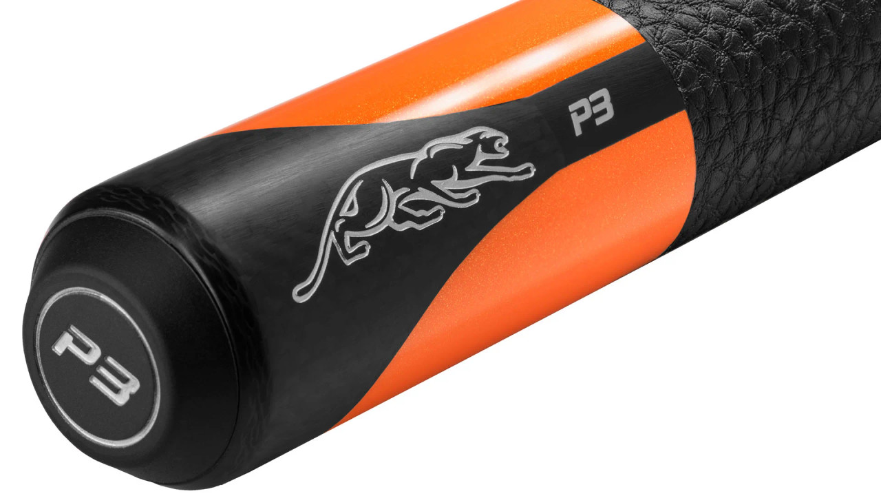 Predator P3 Flare Orange Pool Cue - Leather Wrap Butt Only