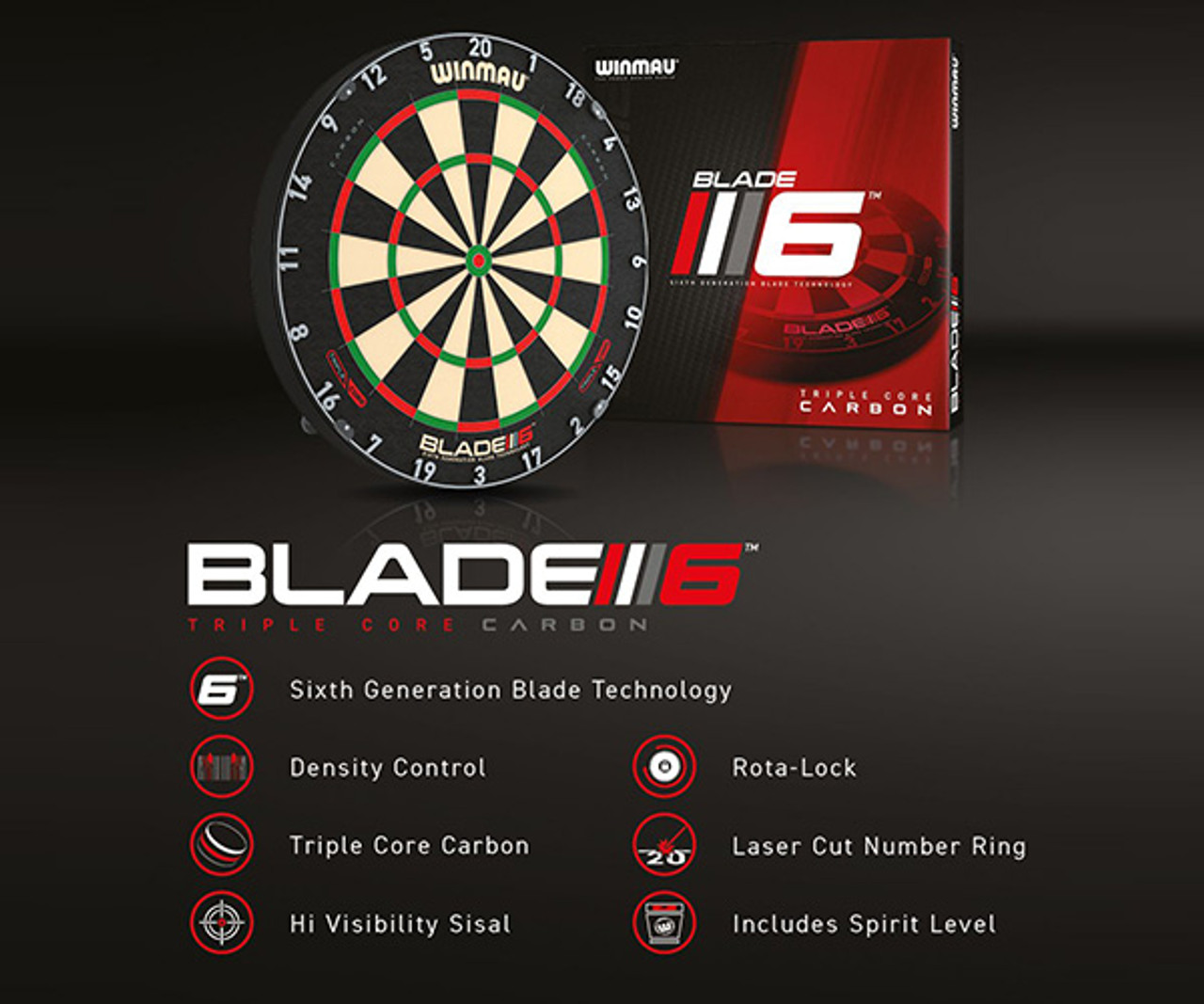 Winmau Blade 6 Triple Core Dartboard