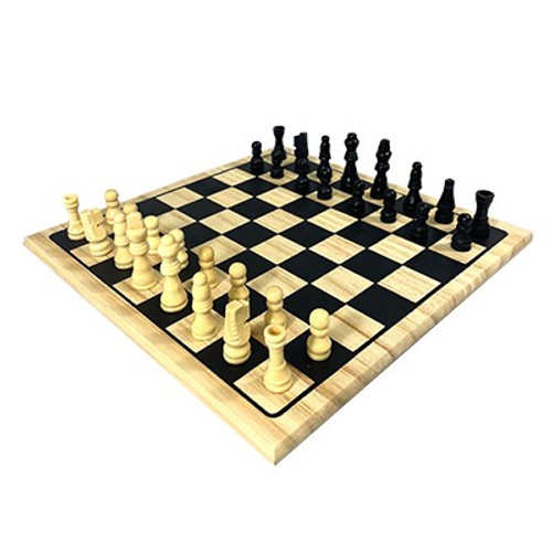 Classic Collection Black and Maple Chess Set