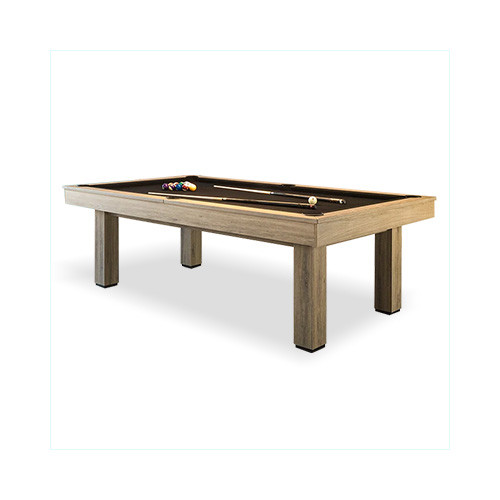 Canada Billiards Euro Pool Table with light coloured frame and dark felt.