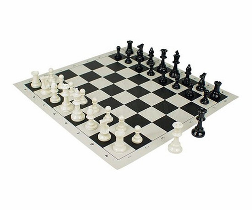 Classic Collection Black and Maple Chess Set