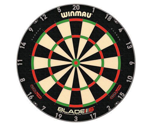 Winmau Blade 6 Triple Core professional dartboard with advanced sixth-generation blade technology.