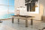Canada Billiards Euro Pool Table in a modern condo with wall-to-ceiling windows looking out to the ocean.