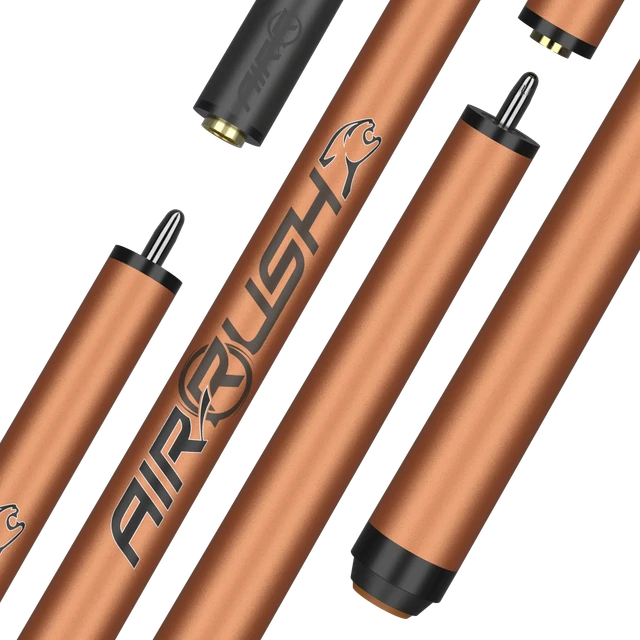 Predator Tiger Eye No Wrap Air Rush jump cue — segmented component overview