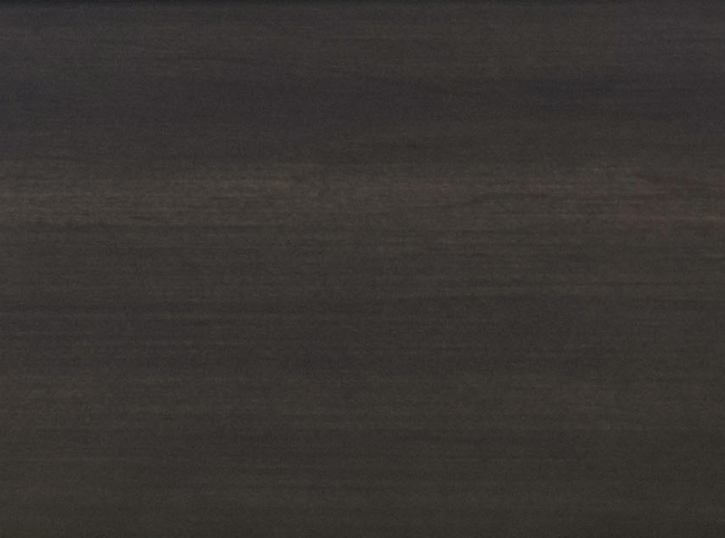 Olhausen pool table wood finish sample - Matte charcoal.