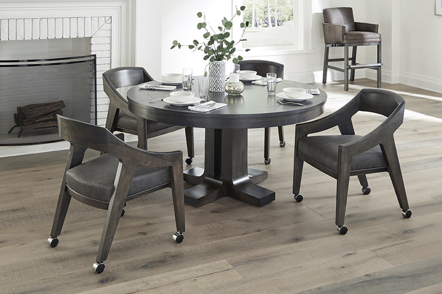 California House Atherton dining table and chairs