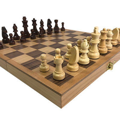 Chess Classic Beech Folding 12in