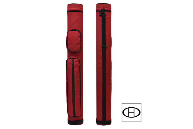 2 x 2 Pool Cue Case in red