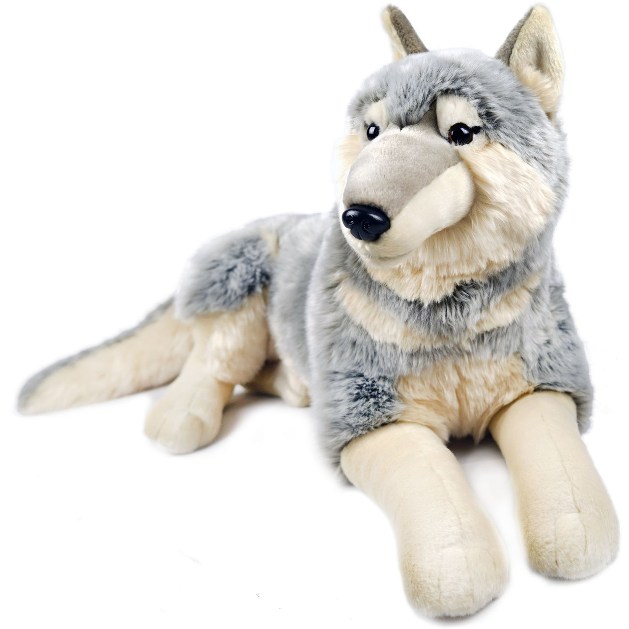 soft stuffed wolf