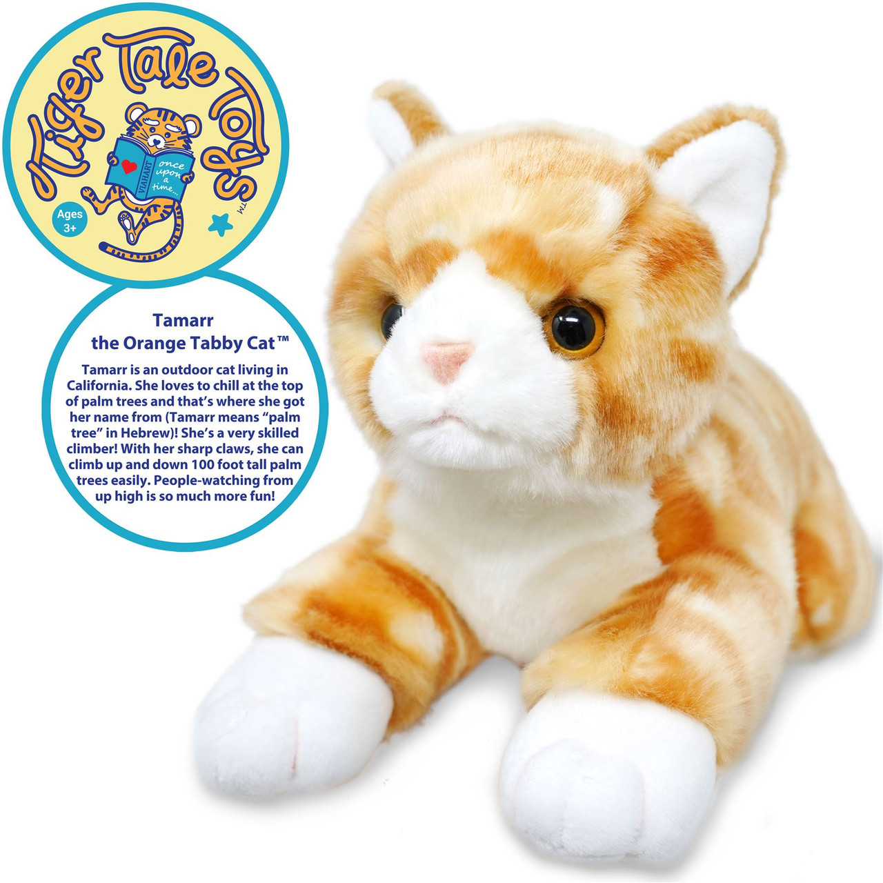 orange tabby cat plush