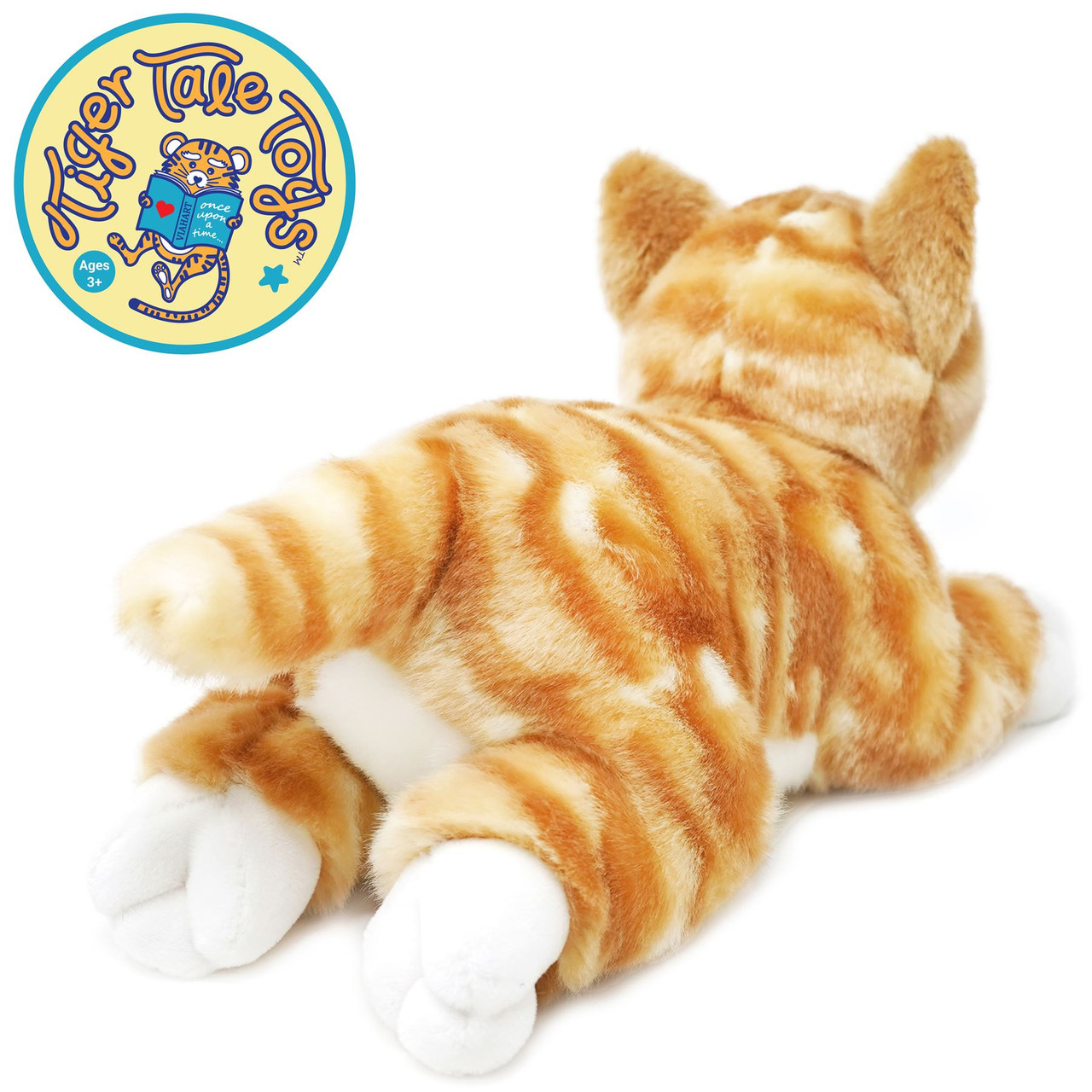 orange tabby cat stuffed animal