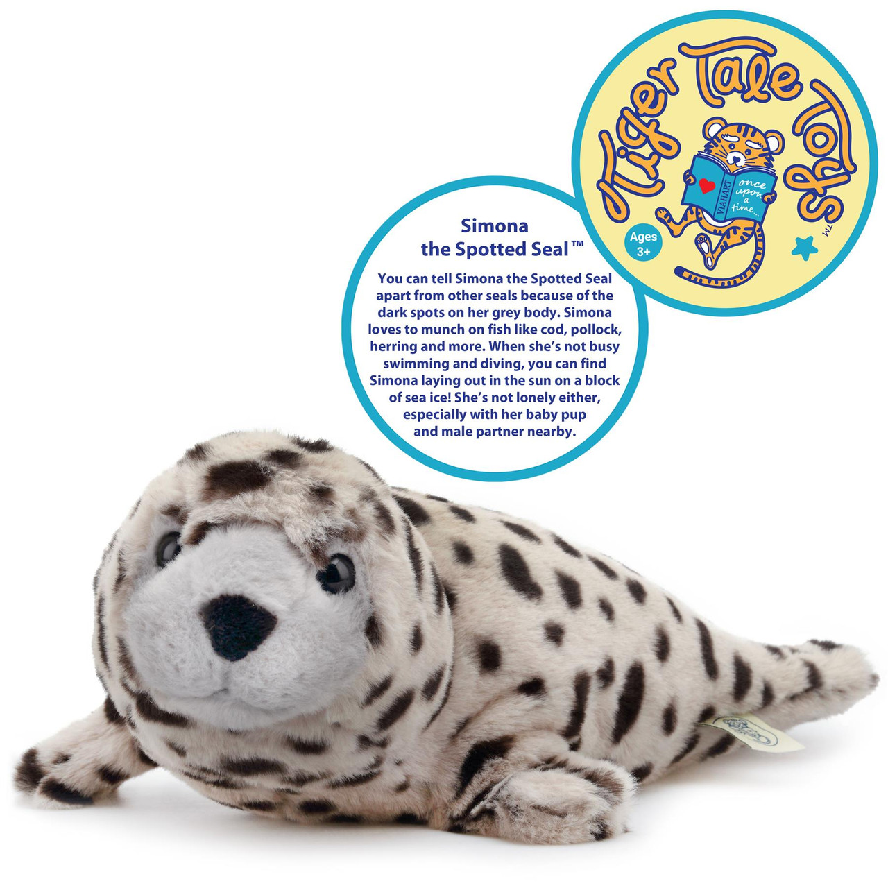 spotted seal stuffed animal