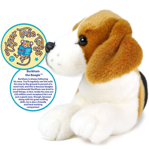 Burkham the Beagle, 12 Inch Stuffed Animal Plush