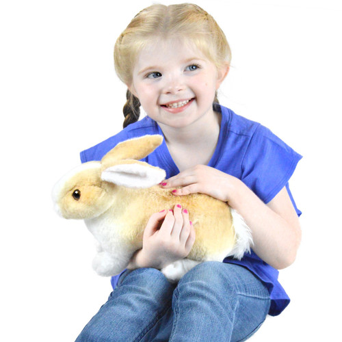 realistic plush rabbit