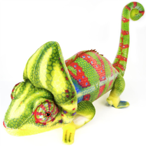 Chameleon Plushie Toy, 30cm Réaliste Caméléon Jouet Animal en peluc