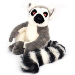 Ringo the Ring-tailed Lemur | 21 Inch (Including Tail Measurement!)  Madagascar Lemur Stuffed Animal Plush | By Tiger Tale Toys