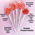 Strawberry Cream Lollipop Bouquet (15) with Lollipop Holder