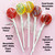 Assorted Wild Fruit Lollipops with Candied Fruit Flavored Frosting (10)