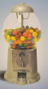 15" Large Candy/Gumball Bank - Silver 15" Large Candy/Gumball Bank - Silver