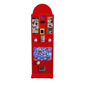 Red Electronic Sticker/Tattoo and Capsule Vending Machine
