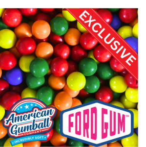 AGC-1080A Ford Gum - American Gumball Company - 1080 ct - Assorted Mix Gumballs