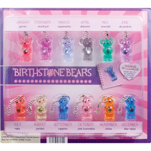 Birthstone Bears Key Chains 2-inch Toy Capsules 250 ct Birthstone Bears Key Chains 2-inch Toy Capsules 250 ct