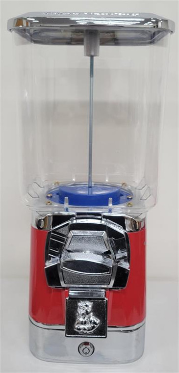 Rhino Pro Metal Bulk Vending Machine w/Cash Drawer Red Candy .50