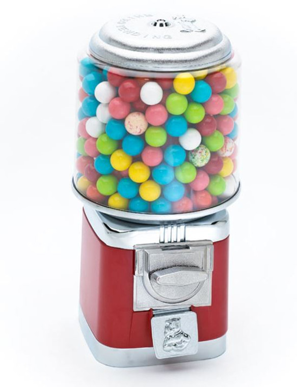 Rhino Red Metal Classic Gumball Machine Gum wheel