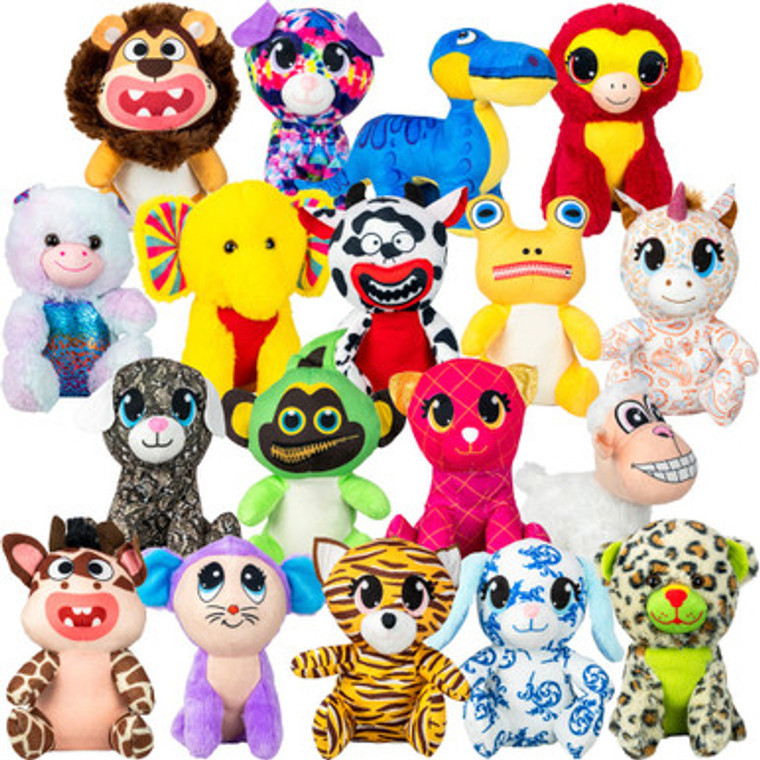 Medium Generic Plush #66 Mix (8-9 inch) 108 ct