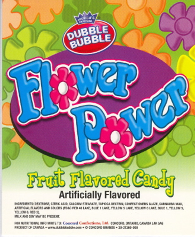 21261 Concord Gum/Candy Flower Power Candy 11,000ct.