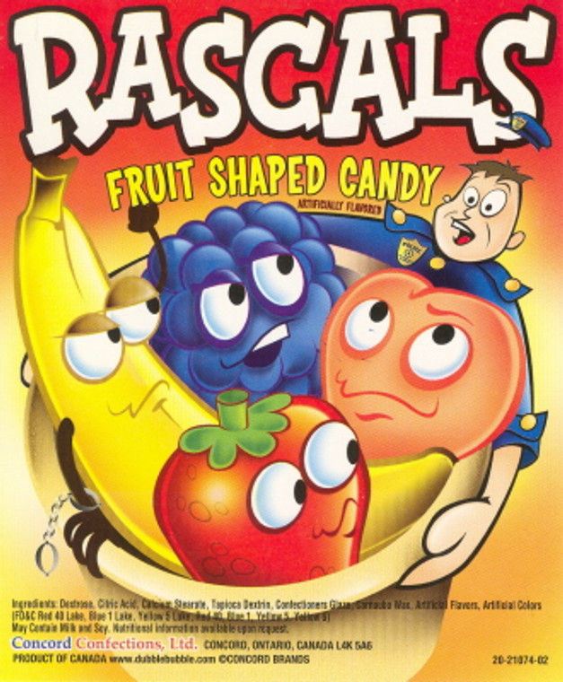 21210 Concord Gum/Candy Rascals Candy 17,000ct.