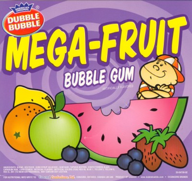 4739 Concord Gum/Candy Mega Fruit Unfilled Gum 138ct.