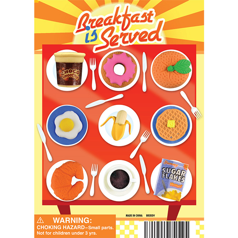 Breakfast is Served Erasers 1-inch Toy Capsules  250 pcs