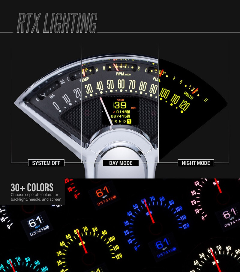 Dakota Digital 1969-76 Chevy Nova Retrotech Analog Dash Gauge