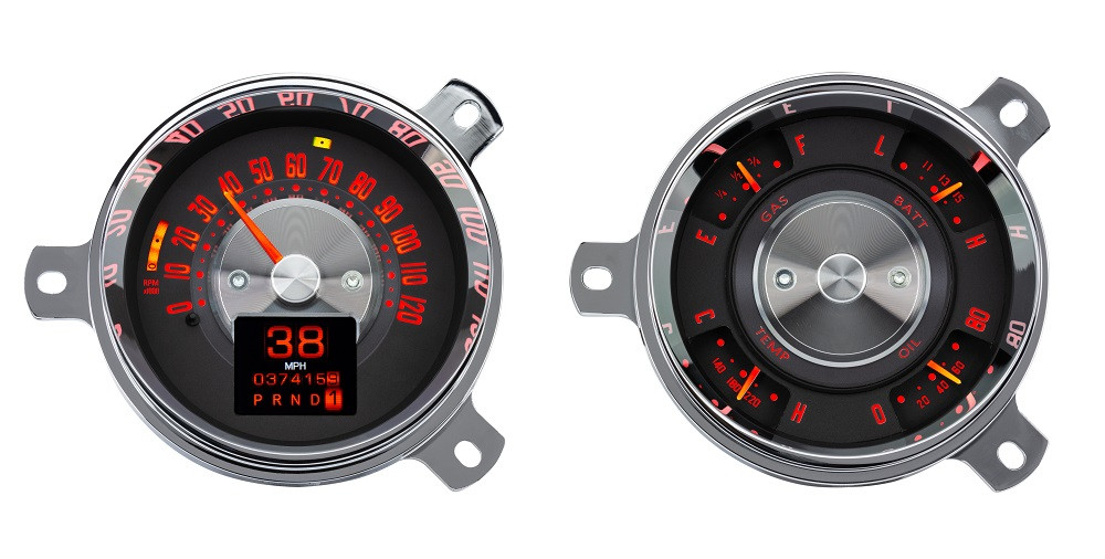 Dakota Digital 1951-52 Chevy Car Retrotech Analog Gauge System RTX