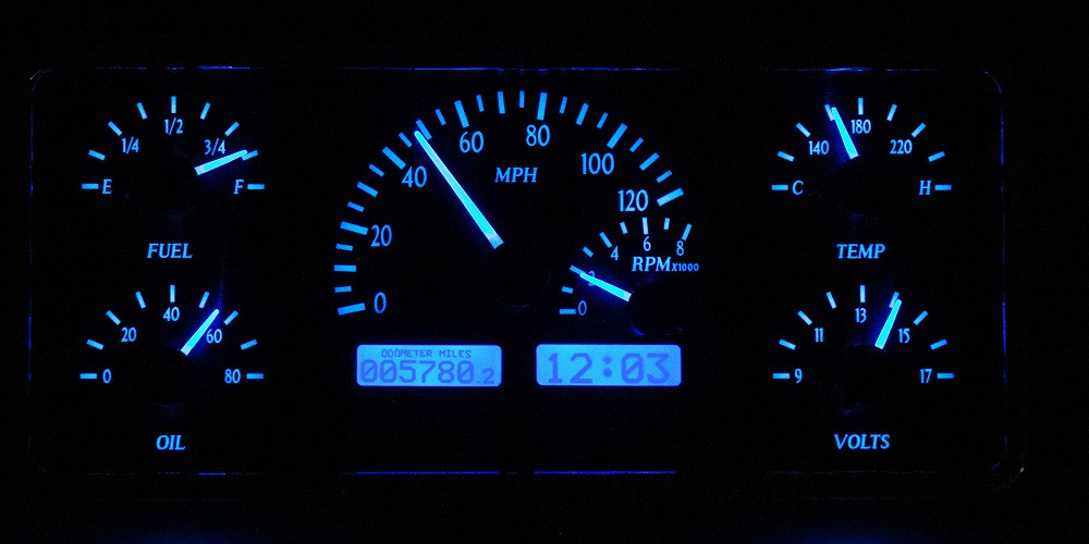 Dakota Digital 1963-72 Jeep Wagoneer J-Trucks Analog Dash Gauge