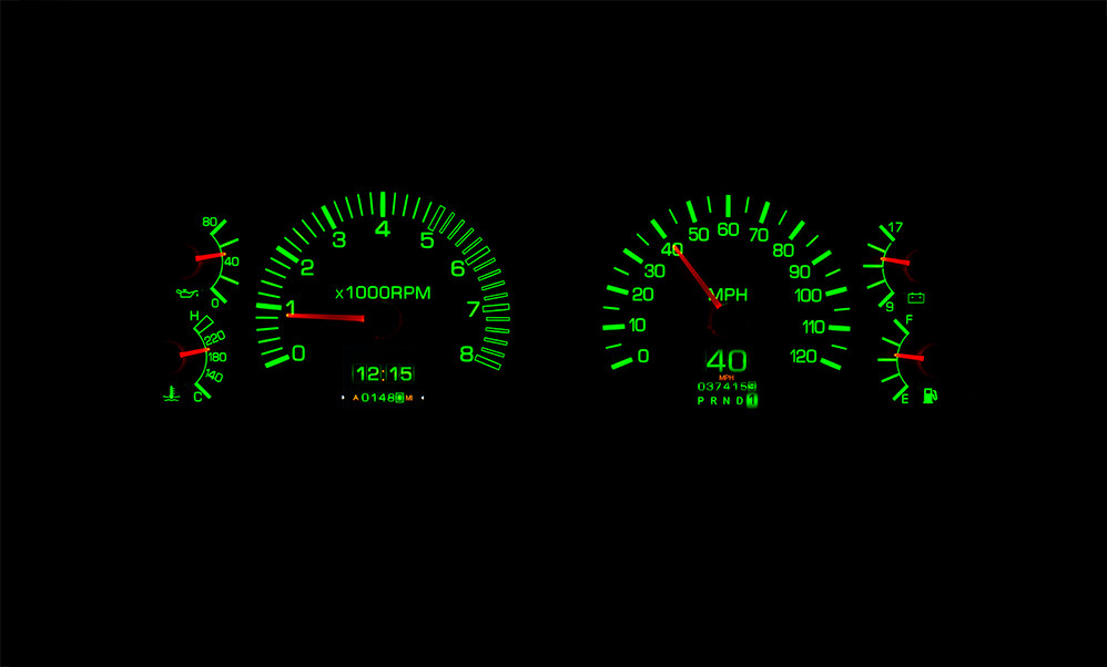 Dakota Digital 1991-97 Toyota FJ Retrotech Customizable Analog
